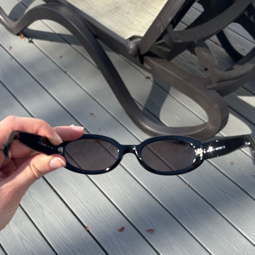 Gucci Vintage Oval Sunglasses Brown on Black GG2419/N/S - Picture 6 of 16